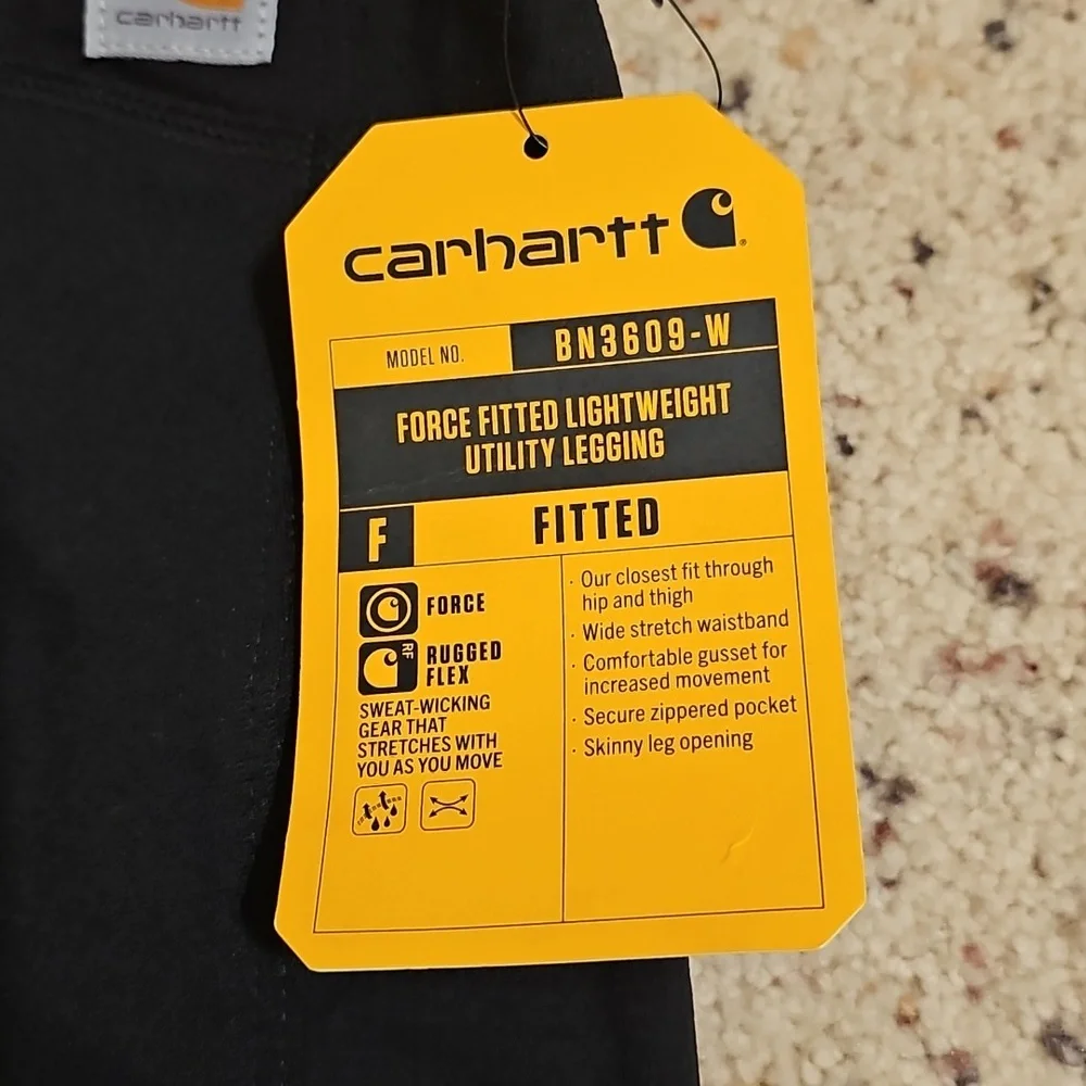Women's Carhartt Black Leggings NWT - Picture 2 of 9